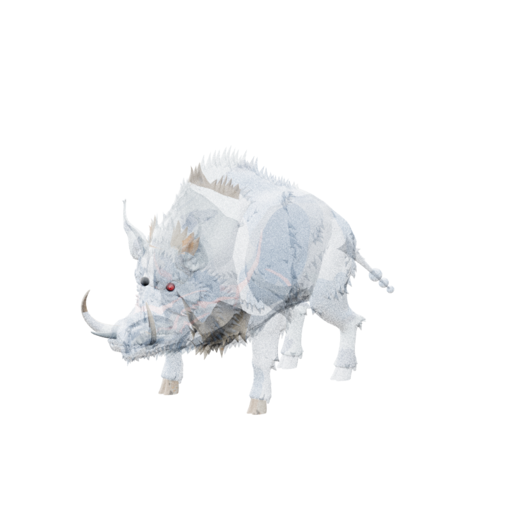 Scarred Boar enemy model